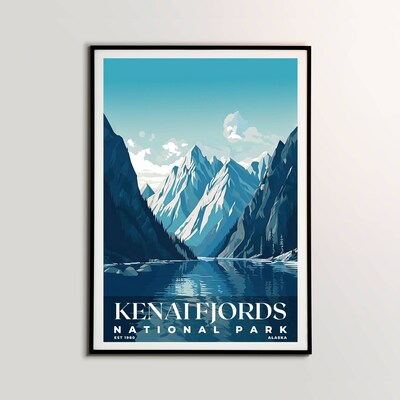 Kenai Fjords National Park Poster, Travel Art, Office Poster, Home Decor | S3 - image2